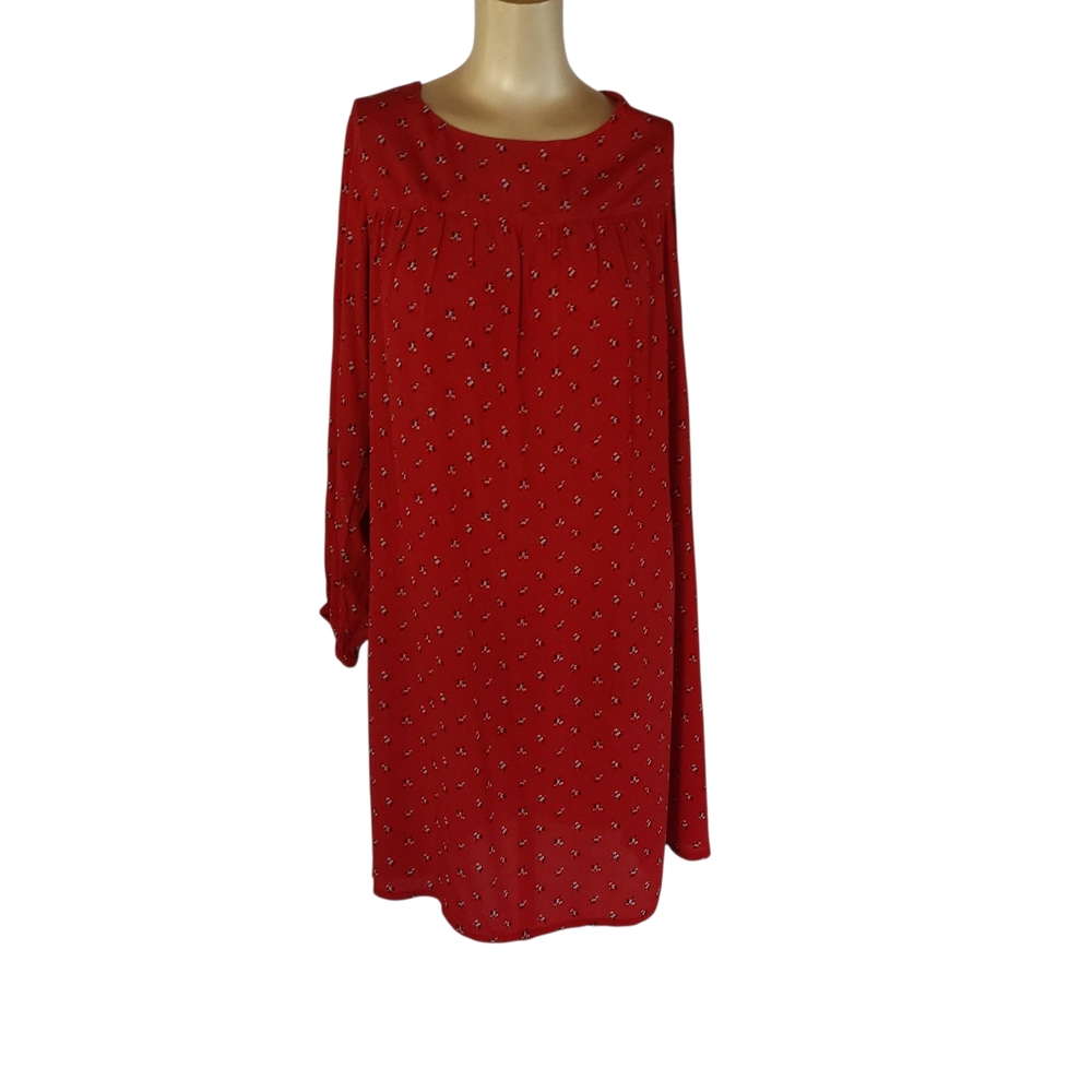 The Nines by Hatch Red Floral Maternity Shift Dress XXL
